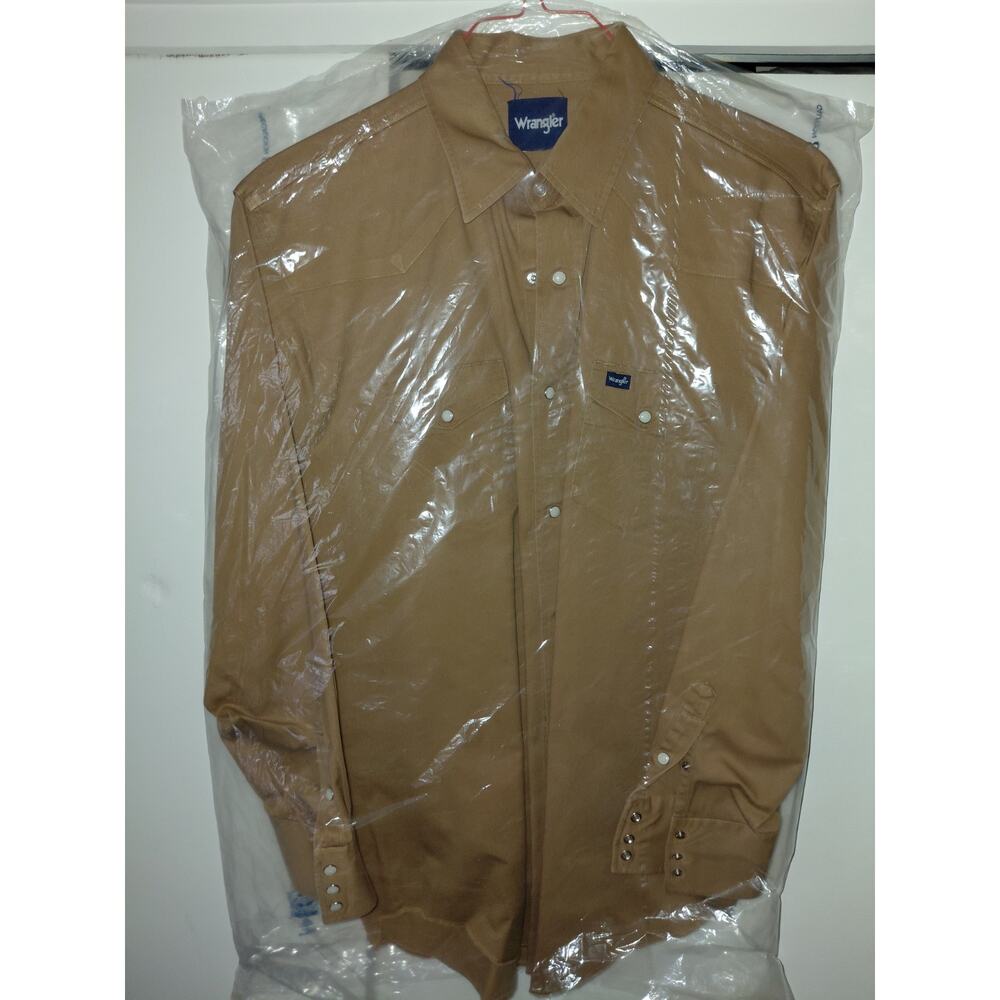 Vintage Wrangler Long Sleeve Pearl Snap XLT Western Shirt